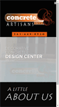 Mobile Screenshot of concreteartisansintl.com
